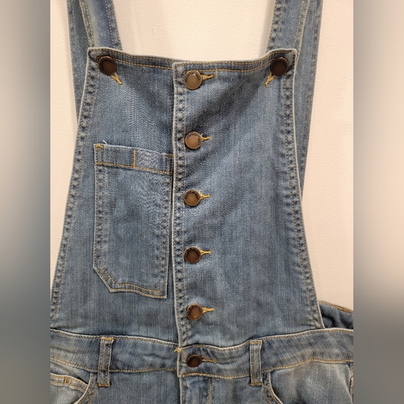 NWT Life In Progress Overalls Forever 21 Distressed Denim Size 27 - Picture 3 of 14